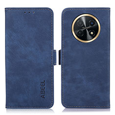 Coque Portefeuille Livre Cuir Etui Clapet K09Z pour Huawei Nova Y91 Bleu