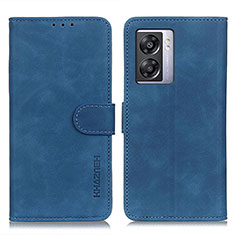 Coque Portefeuille Livre Cuir Etui Clapet K09Z pour Oppo A56S 5G Bleu