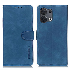 Coque Portefeuille Livre Cuir Etui Clapet K09Z pour Oppo Reno8 Pro+ Plus 5G Bleu