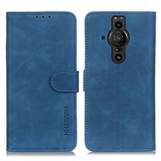 Coque Portefeuille Livre Cuir Etui Clapet K09Z pour Sony Xperia PRO-I Bleu
