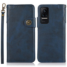 Coque Portefeuille Livre Cuir Etui Clapet K09Z pour Xiaomi Civi 1S 5G Bleu