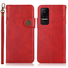 Coque Portefeuille Livre Cuir Etui Clapet K09Z pour Xiaomi Civi 1S 5G Rouge