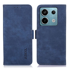 Coque Portefeuille Livre Cuir Etui Clapet K09Z pour Xiaomi Redmi Note 13 Pro 5G Bleu