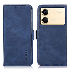 Coque Portefeuille Livre Cuir Etui Clapet K09Z pour Xiaomi Redmi Note 13R Pro 5G Bleu