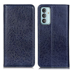 Coque Portefeuille Livre Cuir Etui Clapet KZ01 pour Samsung Galaxy M23 5G Bleu