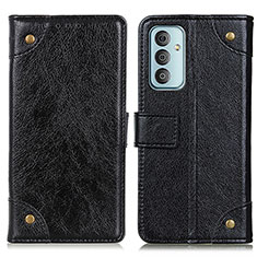 Coque Portefeuille Livre Cuir Etui Clapet KZ06 pour Samsung Galaxy F23 5G Noir