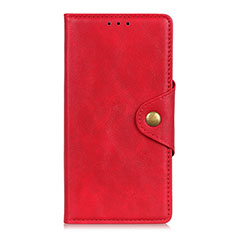 Coque Portefeuille Livre Cuir Etui Clapet L01 pour Alcatel 3X Rouge