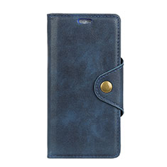 Coque Portefeuille Livre Cuir Etui Clapet L01 pour Alcatel 5V Bleu