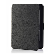 Coque Portefeuille Livre Cuir Etui Clapet L01 pour Amazon Kindle 6 inch Noir