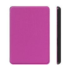 Coque Portefeuille Livre Cuir Etui Clapet L01 pour Amazon Kindle Paperwhite 6 inch Violet