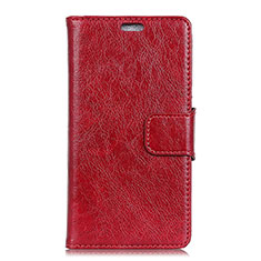 Coque Portefeuille Livre Cuir Etui Clapet L01 pour Asus Zenfone 5 Lite ZC600KL Rouge