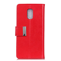 Coque Portefeuille Livre Cuir Etui Clapet L01 pour Asus ZenFone V500KL Rouge