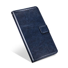 Coque Portefeuille Livre Cuir Etui Clapet L01 pour Blackberry KEYone Bleu