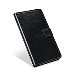Coque Portefeuille Livre Cuir Etui Clapet L01 pour Blackberry KEYone Noir