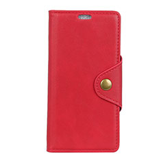 Coque Portefeuille Livre Cuir Etui Clapet L01 pour HTC Desire 12S Rouge