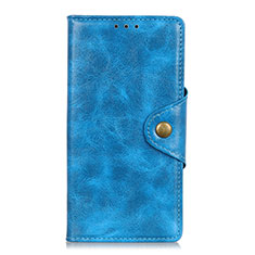 Coque Portefeuille Livre Cuir Etui Clapet L01 pour Huawei Enjoy 10S Bleu Ciel