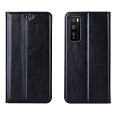 Coque Portefeuille Livre Cuir Etui Clapet L01 pour Huawei Enjoy 20 Pro 5G Noir