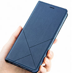 Coque Portefeuille Livre Cuir Etui Clapet L01 pour Huawei Honor 9 Lite Bleu