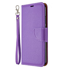 Coque Portefeuille Livre Cuir Etui Clapet L01 pour Huawei Honor 9C Violet