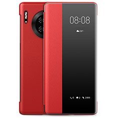 Coque Portefeuille Livre Cuir Etui Clapet L01 pour Huawei Mate 30 5G Rouge