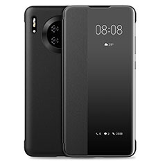 Coque Portefeuille Livre Cuir Etui Clapet L01 pour Huawei Mate 30E Pro 5G Noir