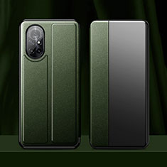 Coque Portefeuille Livre Cuir Etui Clapet L01 pour Huawei Nova 8 5G Vert