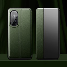 Coque Portefeuille Livre Cuir Etui Clapet L01 pour Huawei Nova 8 Pro 5G Vert