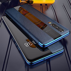 Coque Portefeuille Livre Cuir Etui Clapet L01 pour Huawei P30 Bleu