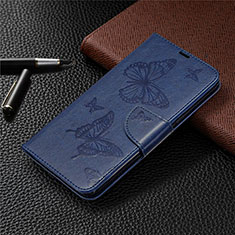 Coque Portefeuille Livre Cuir Etui Clapet L01 pour LG K61 Bleu
