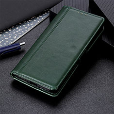 Coque Portefeuille Livre Cuir Etui Clapet L01 pour LG K62 Vert