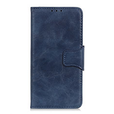 Coque Portefeuille Livre Cuir Etui Clapet L01 pour Motorola Moto Edge Bleu