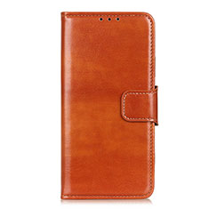 Coque Portefeuille Livre Cuir Etui Clapet L01 pour Motorola Moto G Fast Orange