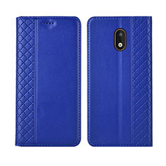 Coque Portefeuille Livre Cuir Etui Clapet L01 pour Nokia 1.3 Bleu