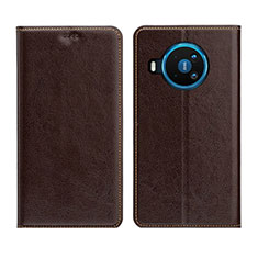 Coque Portefeuille Livre Cuir Etui Clapet L01 pour Nokia 8.3 5G Marron