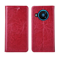 Coque Portefeuille Livre Cuir Etui Clapet L01 pour Nokia 8.3 5G Rouge