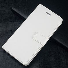 Coque Portefeuille Livre Cuir Etui Clapet L01 pour OnePlus 5T A5010 Blanc
