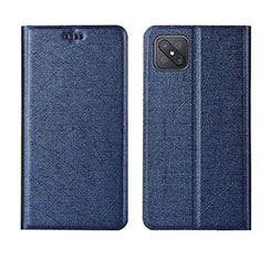 Coque Portefeuille Livre Cuir Etui Clapet L01 pour Oppo A92s 5G Bleu