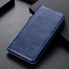 Coque Portefeuille Livre Cuir Etui Clapet L01 pour Oppo F17 Pro Bleu
