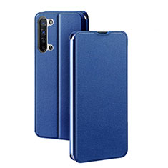 Coque Portefeuille Livre Cuir Etui Clapet L01 pour Oppo Find X2 Lite Bleu