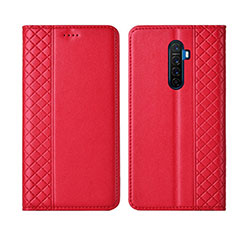 Coque Portefeuille Livre Cuir Etui Clapet L01 pour Realme X2 Pro Rouge