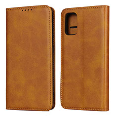 Coque Portefeuille Livre Cuir Etui Clapet L01 pour Samsung Galaxy A41 Orange