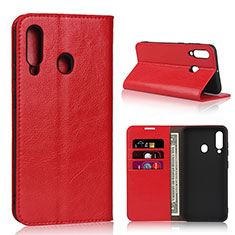 Coque Portefeuille Livre Cuir Etui Clapet L01 pour Samsung Galaxy A60 Rouge
