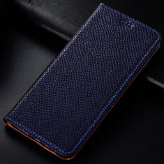 Coque Portefeuille Livre Cuir Etui Clapet L01 pour Samsung Galaxy A81 Bleu