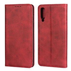 Coque Portefeuille Livre Cuir Etui Clapet L01 pour Samsung Galaxy A90 5G Rouge