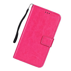 Coque Portefeuille Livre Cuir Etui Clapet L01 pour Samsung Galaxy A91 Rose Rouge