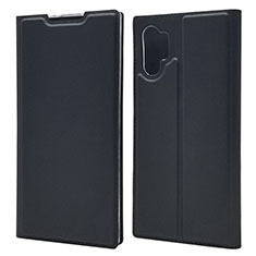 Coque Portefeuille Livre Cuir Etui Clapet L01 pour Samsung Galaxy Note 10 Plus 5G Noir