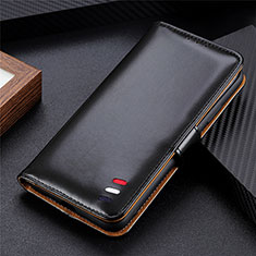Coque Portefeuille Livre Cuir Etui Clapet L01 pour Samsung Galaxy Note 20 5G Noir