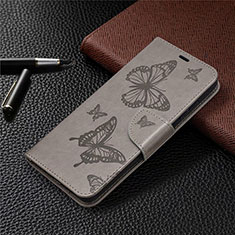 Coque Portefeuille Livre Cuir Etui Clapet L01 pour Samsung Galaxy S20 FE 5G Gris