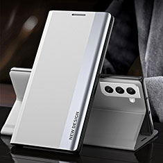 Coque Portefeuille Livre Cuir Etui Clapet L01 pour Samsung Galaxy S21 FE 5G Blanc