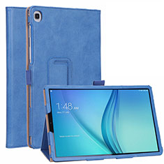 Coque Portefeuille Livre Cuir Etui Clapet L01 pour Samsung Galaxy Tab S5e 4G 10.5 SM-T725 Bleu